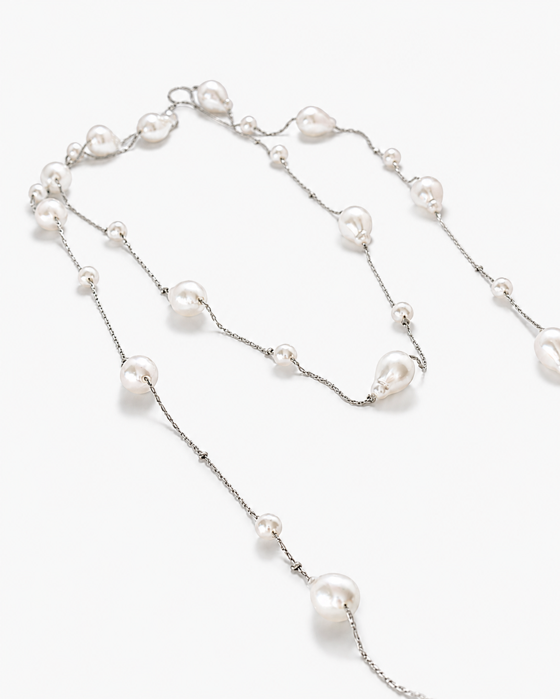 Baroque Layered Faux Pearl Necklace