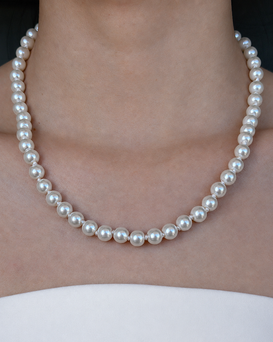 Moonlit Faux Pearl Necklace