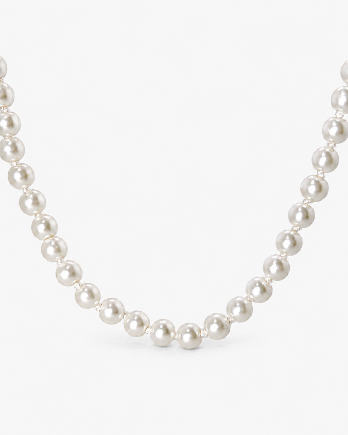 Moonlit Faux Pearl Necklace