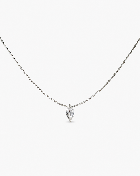 Fine Chain Marquise Necklace
