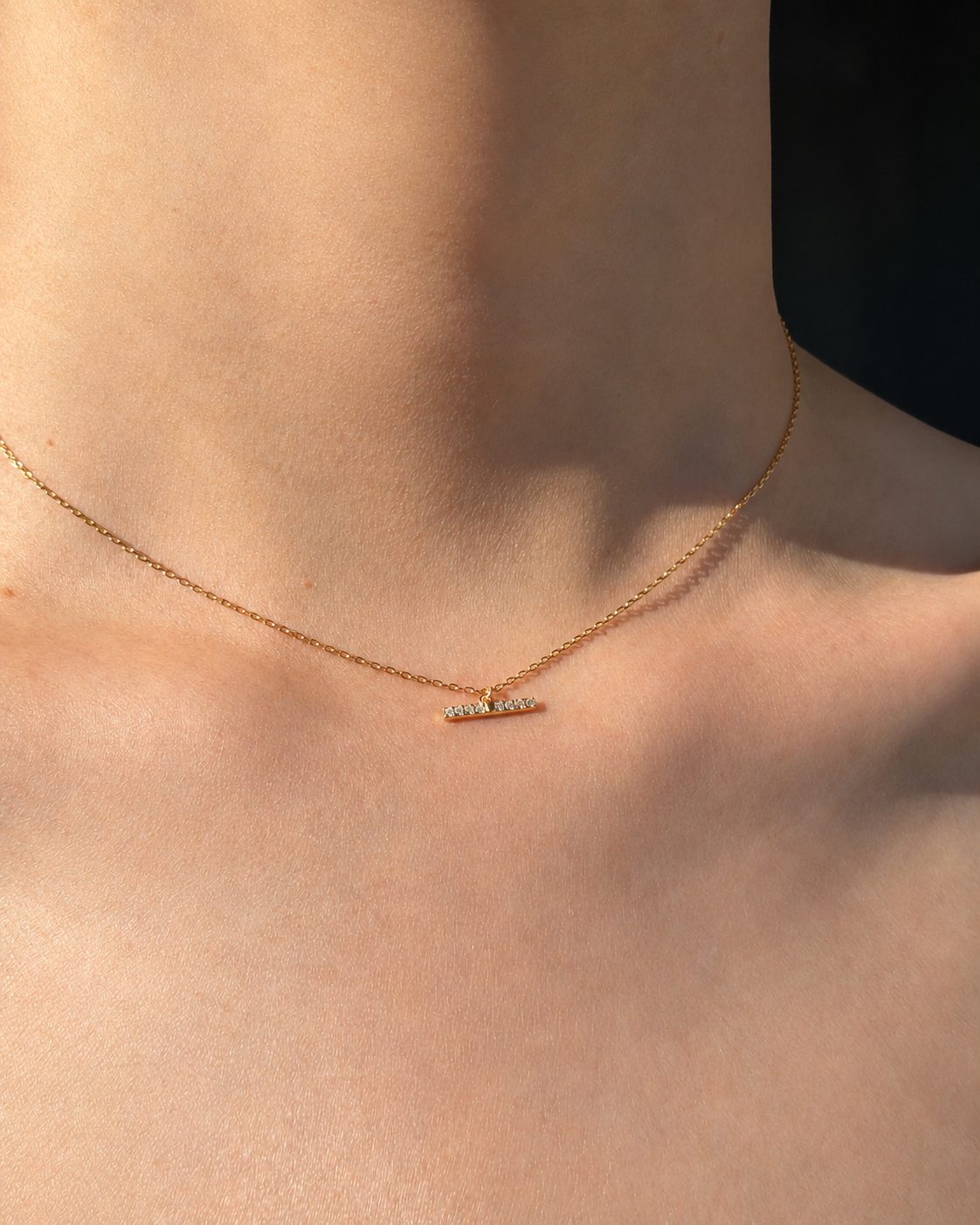 Crystal Bar Necklace