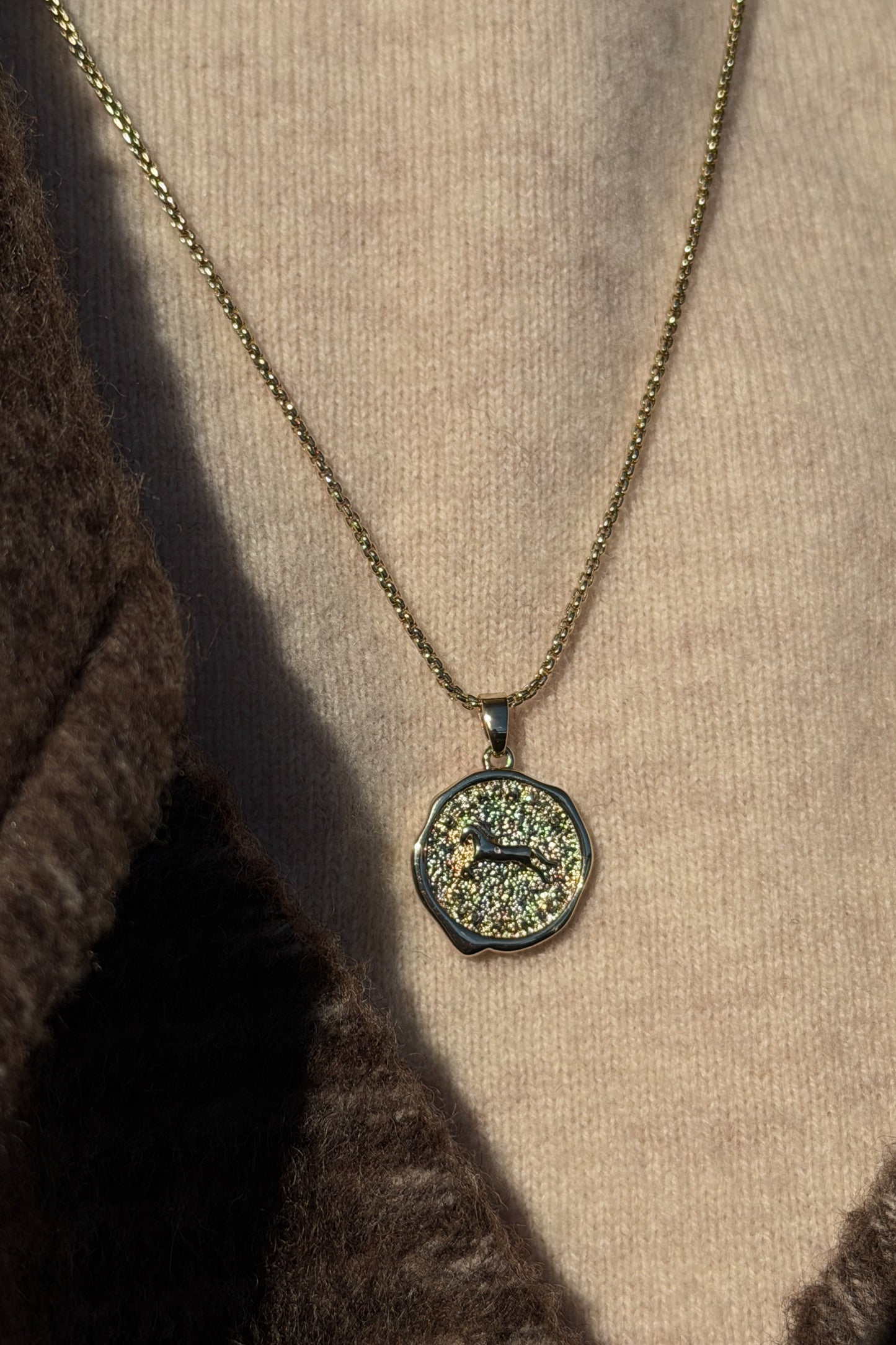 Horse Medallion Necklace